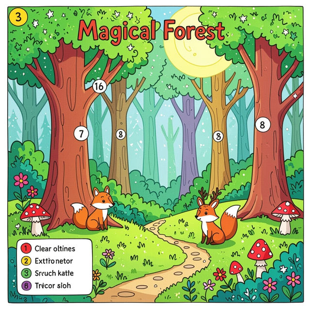 Color By Number Pictures - Made With AI gallery