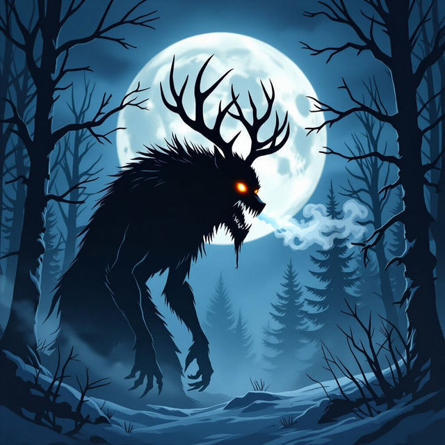 Wendigo Wallpapers - Creepy AI Art gallery