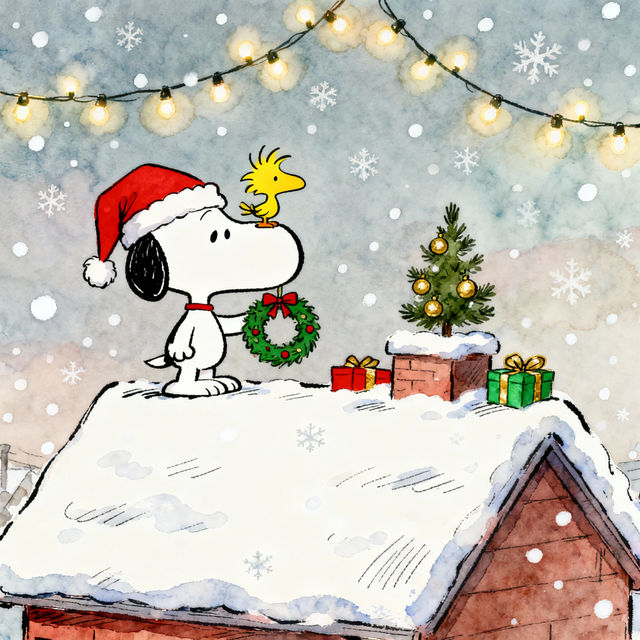 Snooopy Christmas Drawings - Made With AI gallery