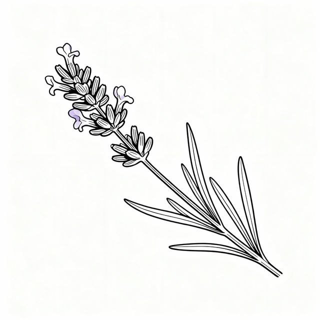 Lavender Drawings - Easy AI Art gallery