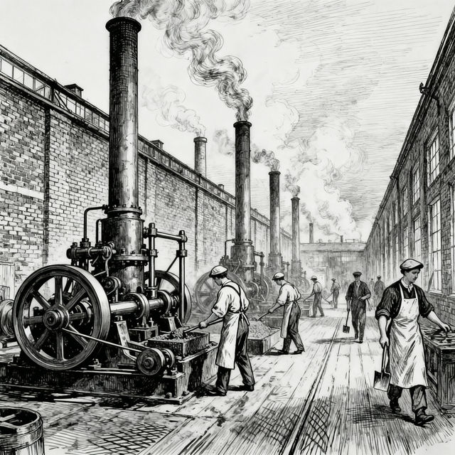 Industrial Revolution Drawings - AI Generated gallery