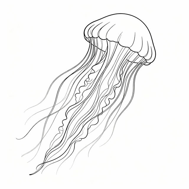 Simple Jellyfish Drawings - Made With AI gallery