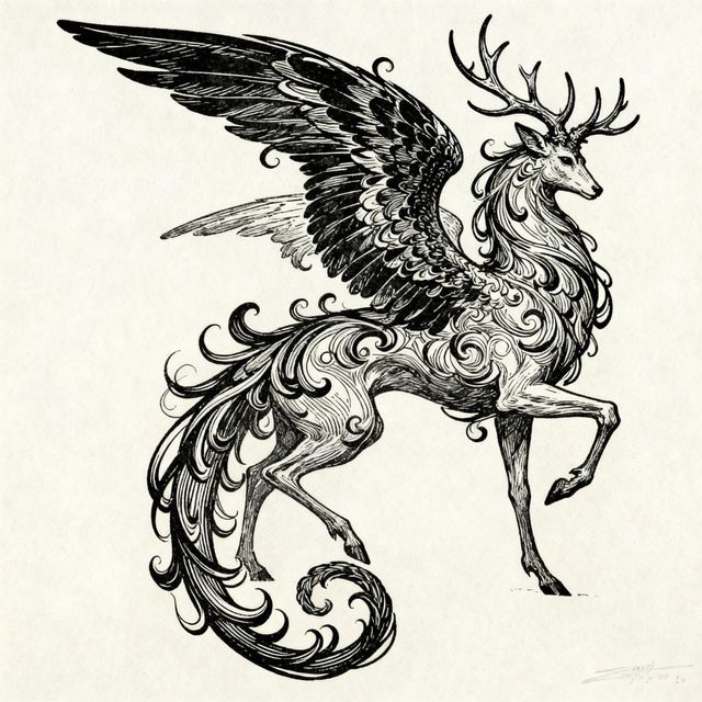 Ink Drawings - Created with AI gallery