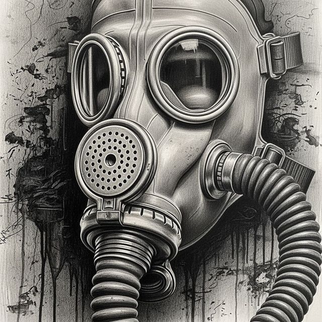 Explore Gas Mask Drawings Created With AI gallery