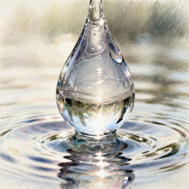 Water Droplet Drawings - AI Generated Art gallery