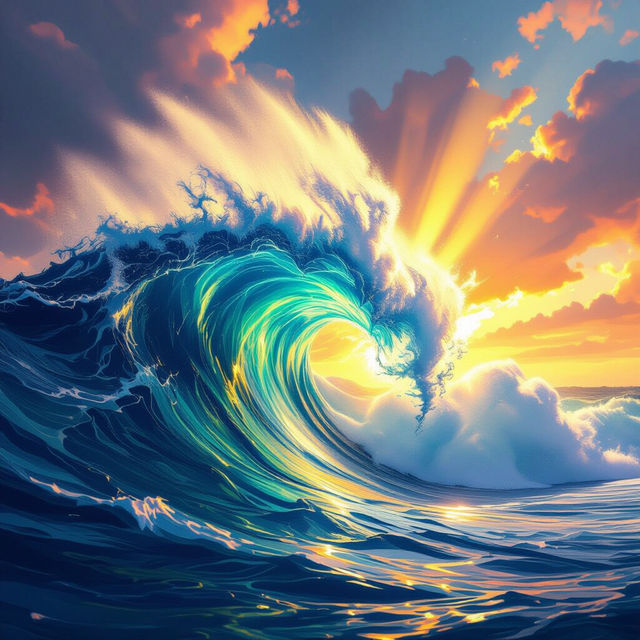 The Wave Art - Made With AI gallery