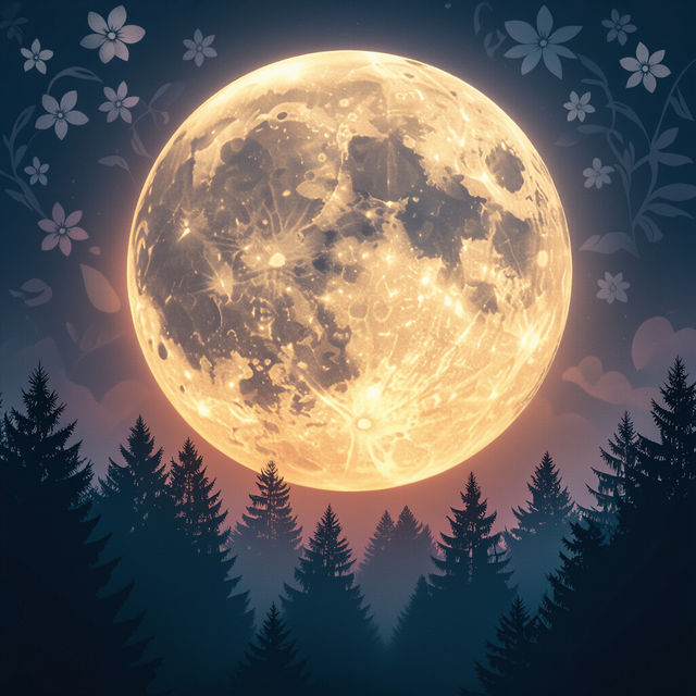 Full Flower Moon Images - Made With AI gallery