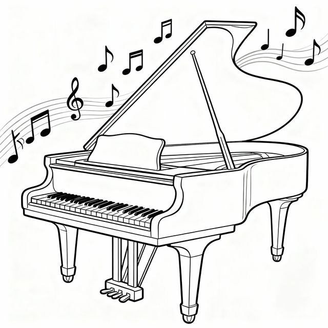 Easy Piano Drawings gallery