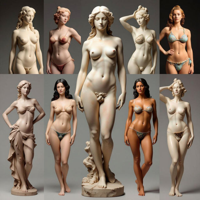 Female Art Reference - AI Generated gallery