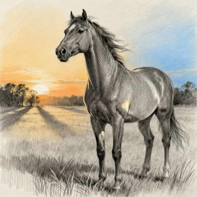A Drawing Of A Horse gallery