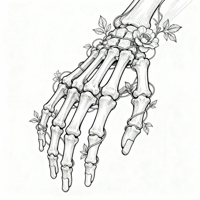 Skeleton Hand Drawings - AI Art gallery