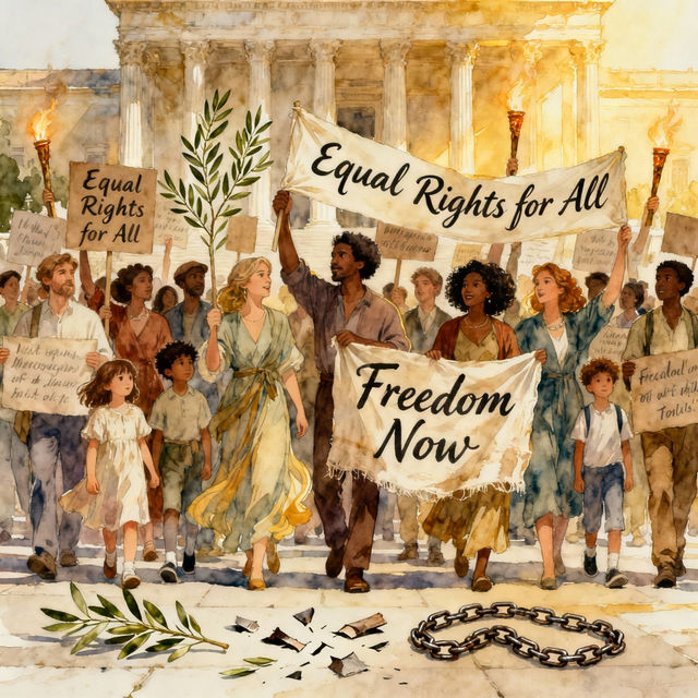 Freedom Of Petition Drawings - AI Generated gallery