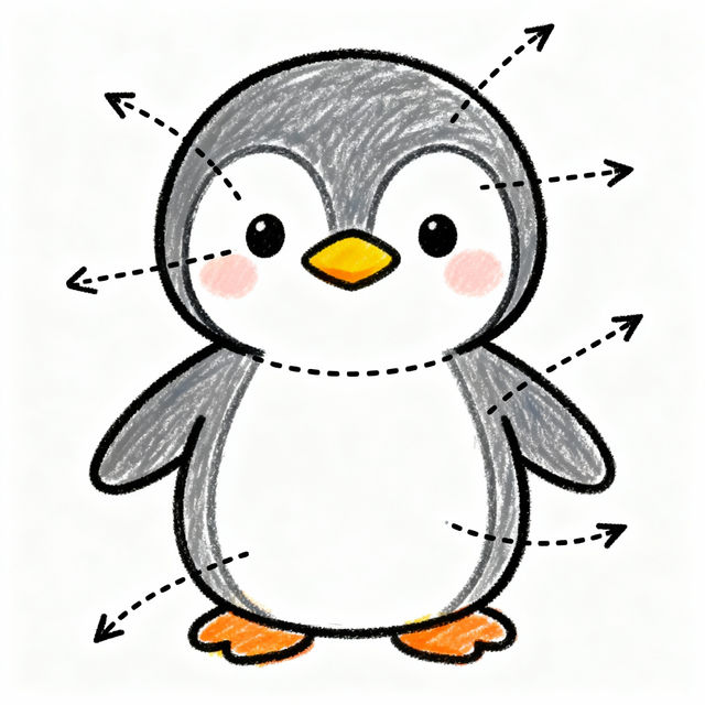 Penguin Directed Drawing - Made With AI gallery