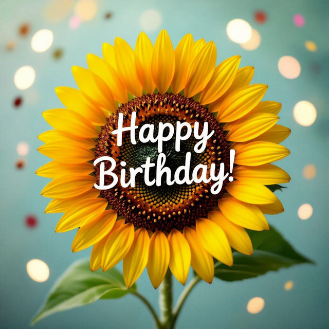 Happy Birthday Sunflower Images gallery