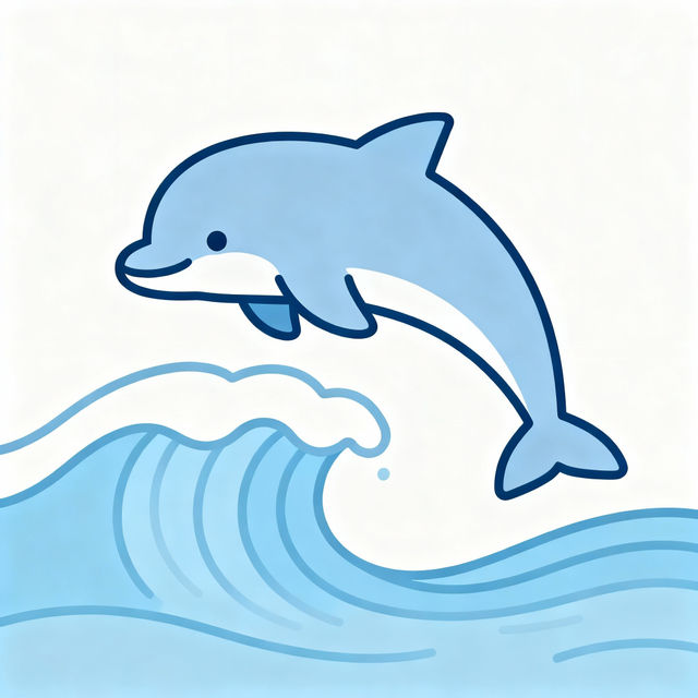 Easy Dolphin Drawing gallery
