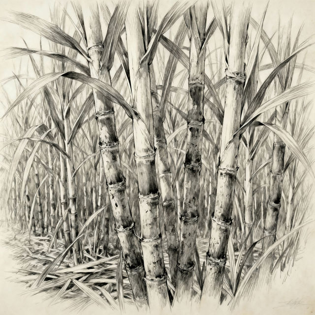 Sugar Cane Drawings - AI Generated Art gallery