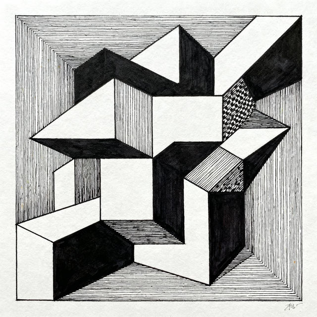 Cool Optical Illusion Drawings - Made With AI gallery