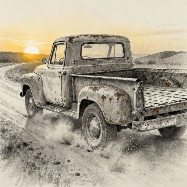 Drawing Of A Truck gallery