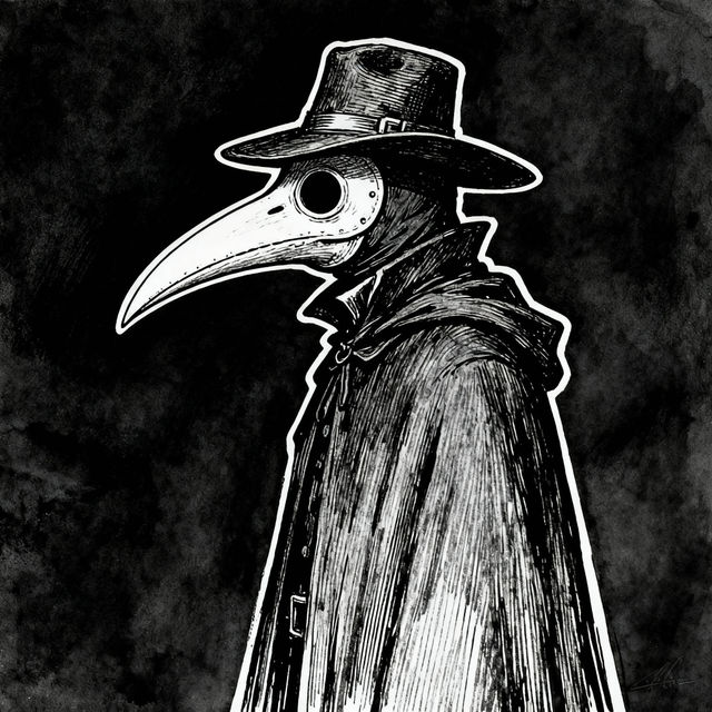 Plague Doctor Drawings - Easy AI Art gallery