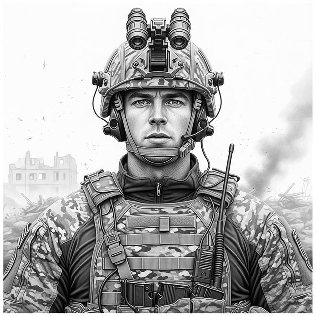 Browse Soldier Drawings Created With AI gallery