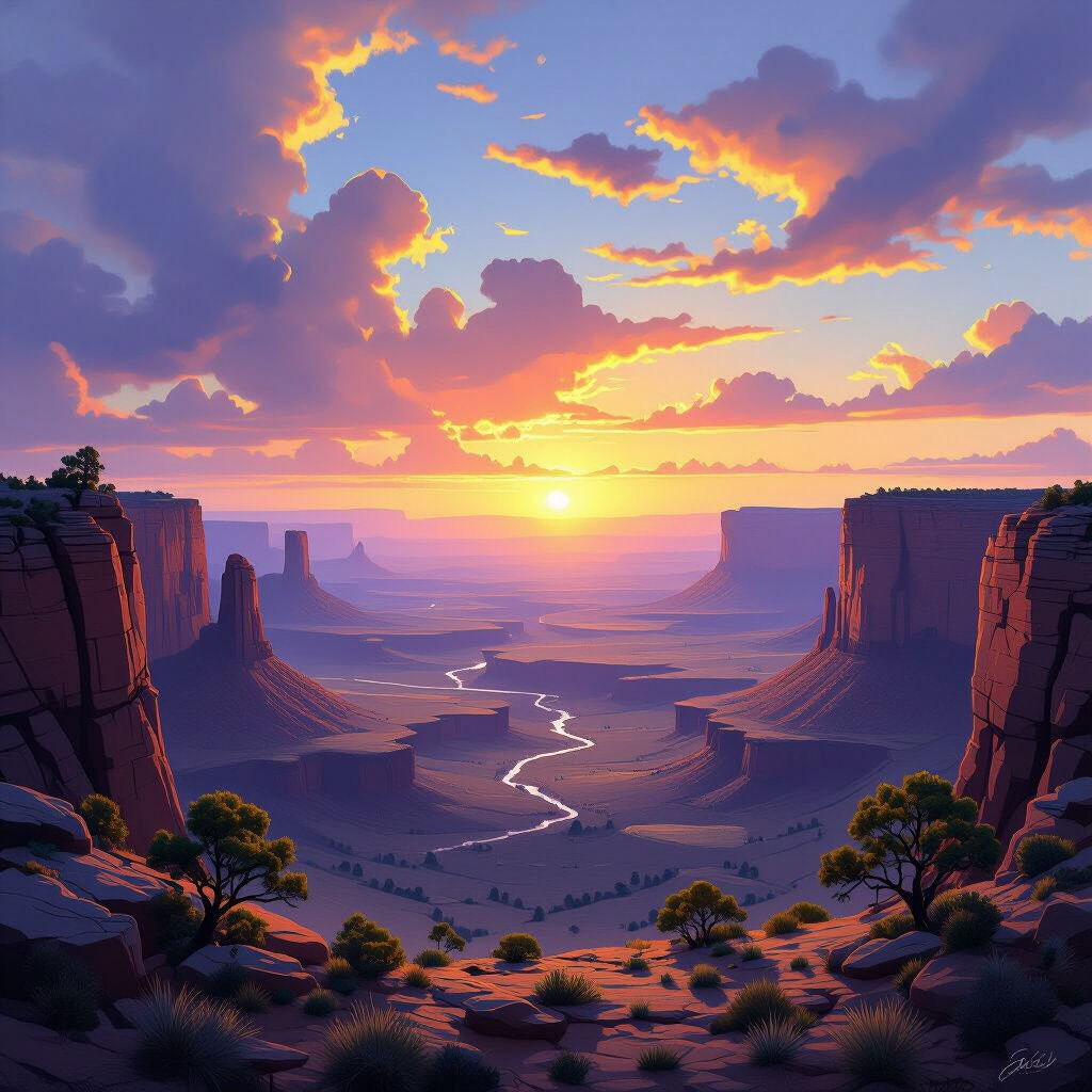 Plateau Drawing - AI Art Gallery