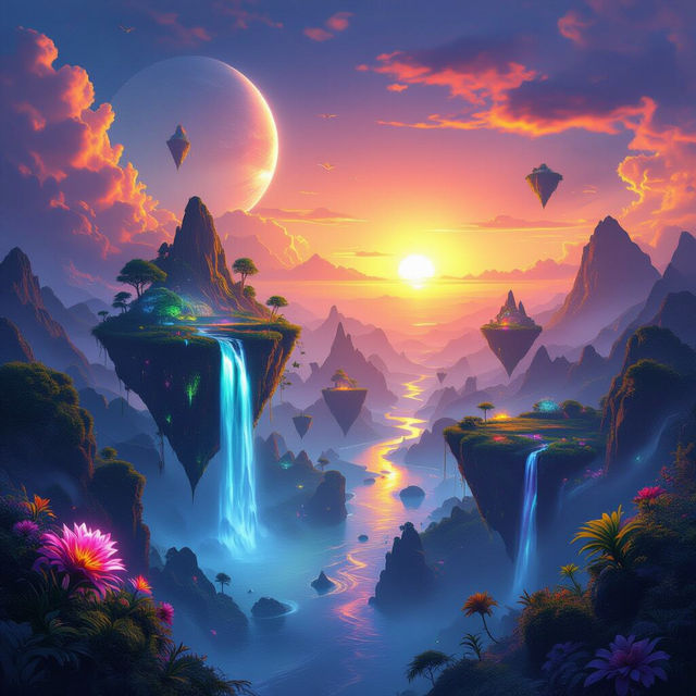 Digital Art Landscapes - Explore AI Creations gallery