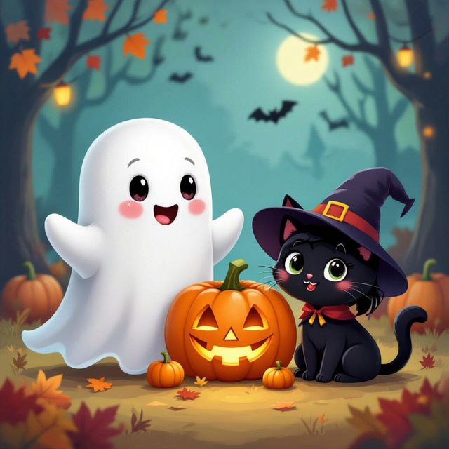 Cute Halloween Images - Made With AI gallery