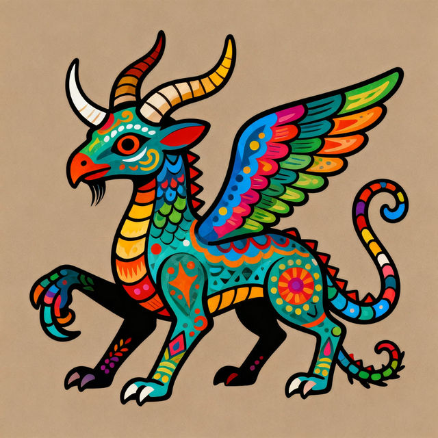 Alebrije Drawings - AI Generated gallery