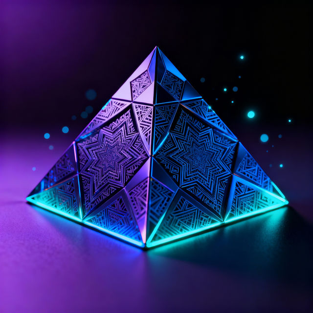 3D Pyramid Drawings - AI Generated gallery
