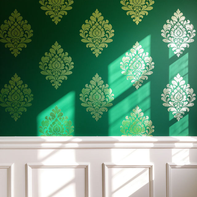 Emerald Green Peel and Stick Wallpaper gallery