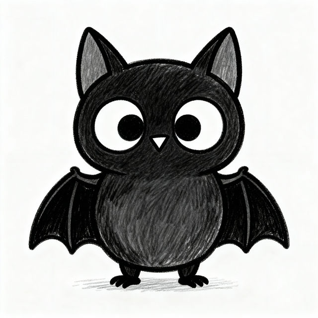 Easy Bat Drawing gallery