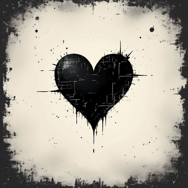 Aesthetic Black Heart Wallpapers gallery