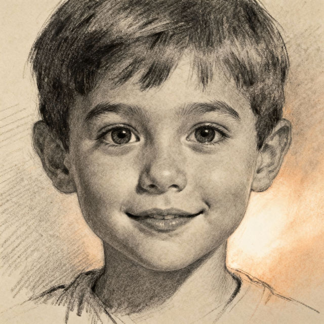Boy Face Drawing - AI Generated Art gallery