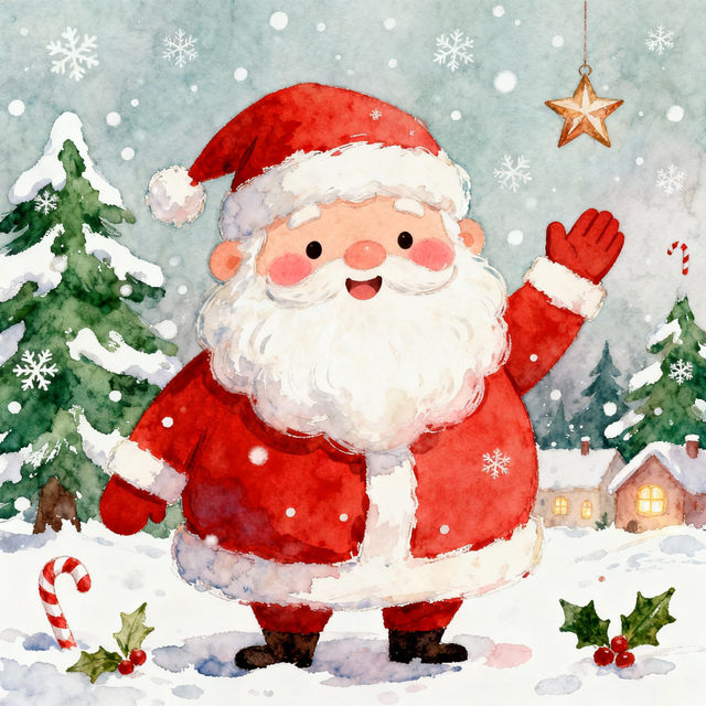 Cute Santa Claus Drawings - Made With AI gallery