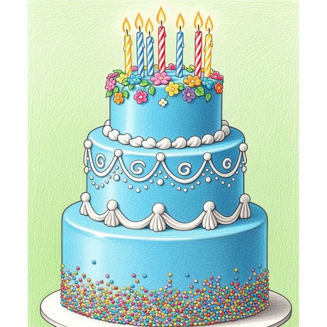 AI Birthday Cake Drawing Generator gallery
