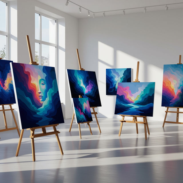 Easel Stand For Pictures - AI Generated Art gallery