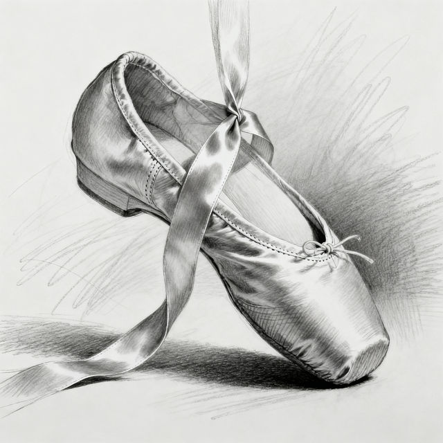 Ballet Shoe Drawings gallery