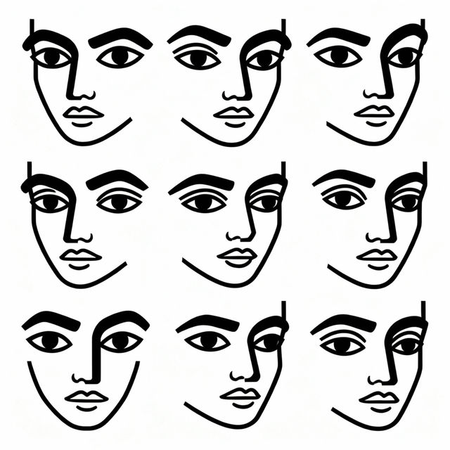 Easy Human Face Drawings - Made With AI gallery