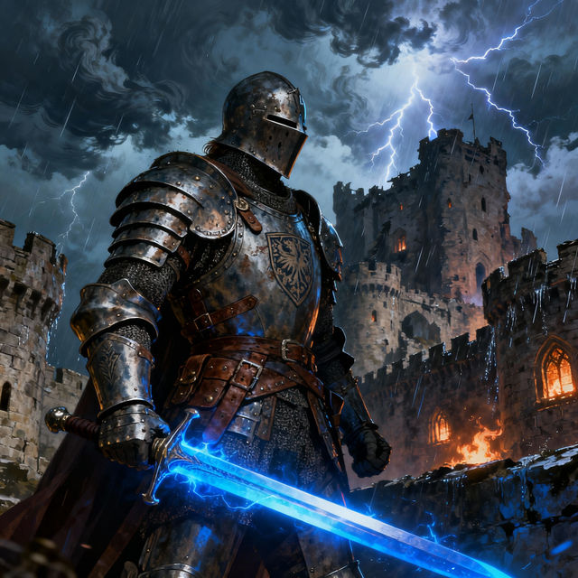 Drawing Of A Knight gallery