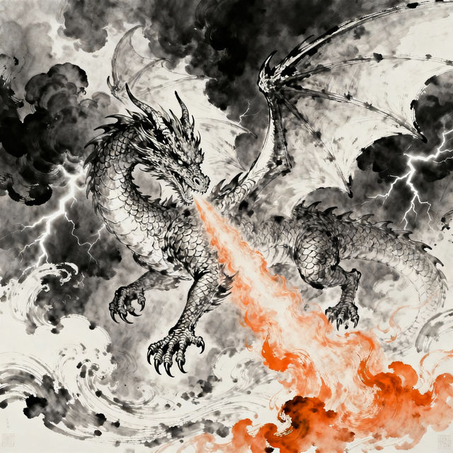 Drawing Of A Dragon gallery