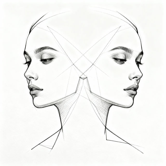 Contour Drawing Examples - Made With AI gallery