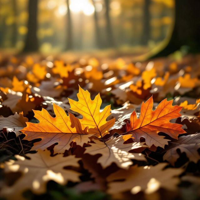 Oak Leaves Images - AI Generated gallery