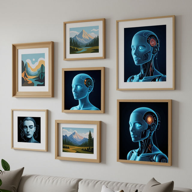 Hanging Picture Frames - AI Generated Art gallery