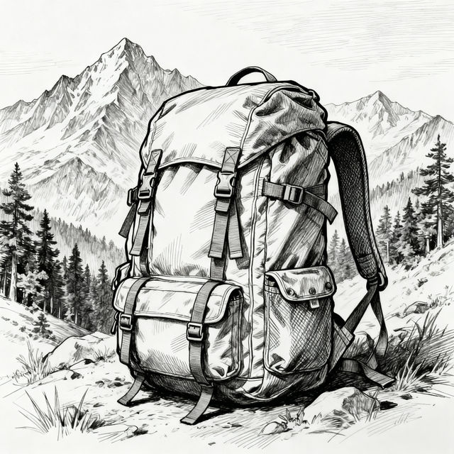 Backpack Sketches - Made With AI gallery