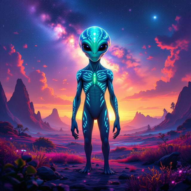 Alien Drawings - Created With AI gallery