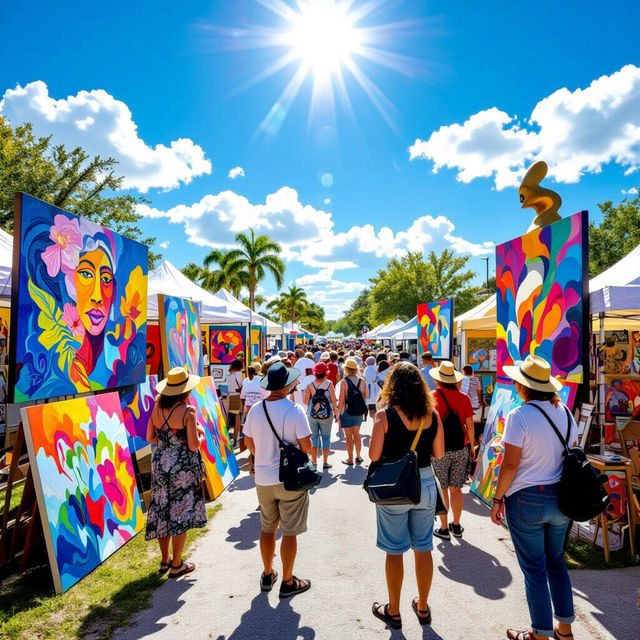 Deland Art Festival AI Art gallery