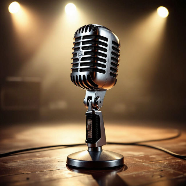 Microphone Pictures - AI Generated gallery