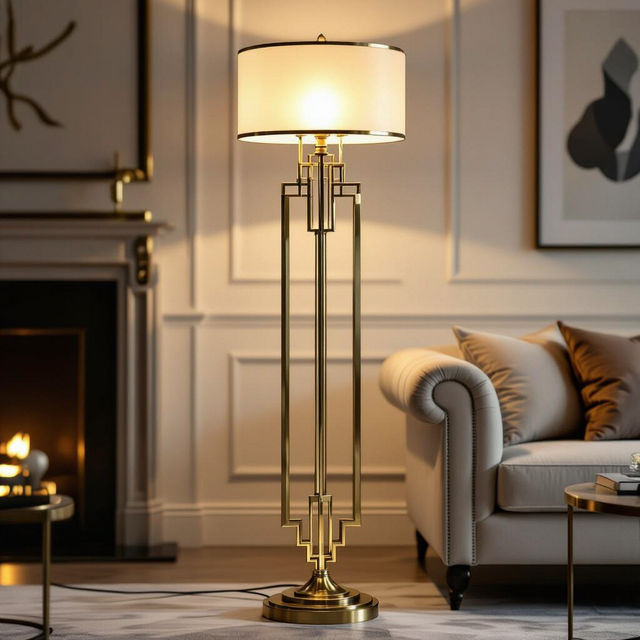 Art Deco Floor Lamps - AI Generated Designs gallery