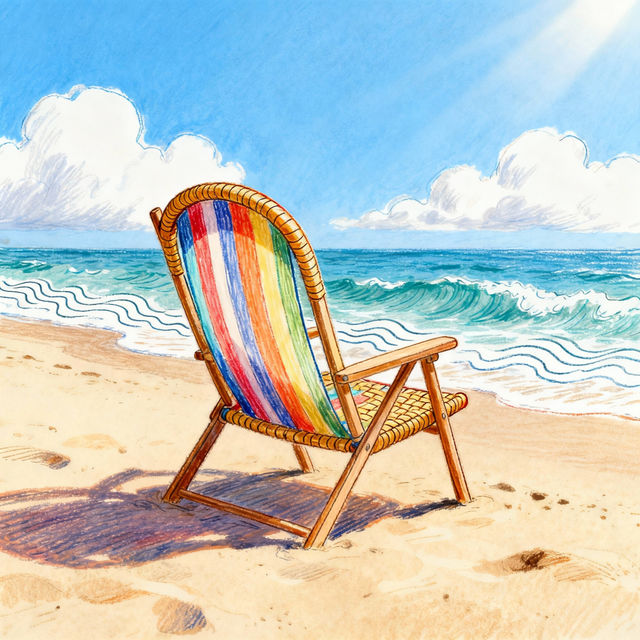 Beach Chair Drawings - AI Generated gallery