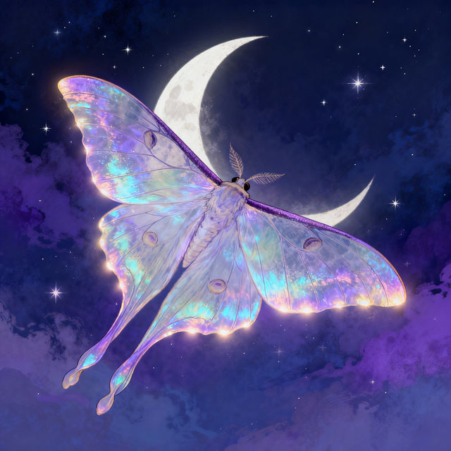 Lunar Moth Drawings - AI Generated Art gallery
